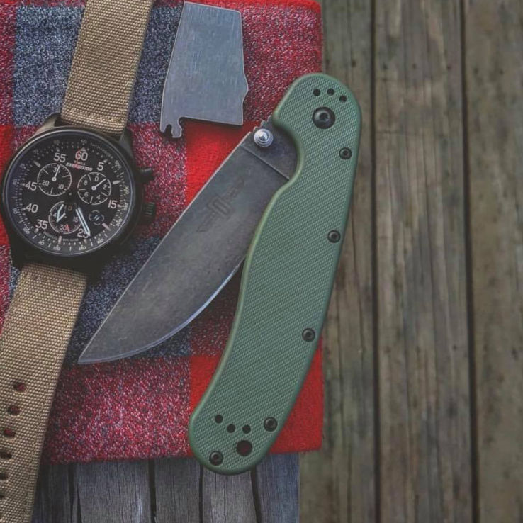 Нож Ontario Rat-1A Stonewashed